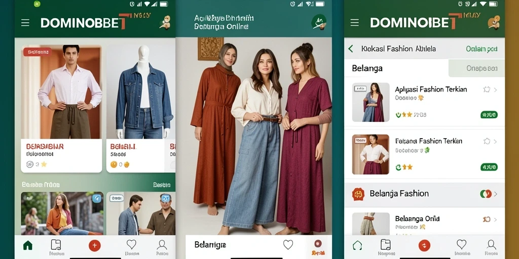 Antarmuka aplikasi DOMINOBET yang menarik dan mudah digunakan.