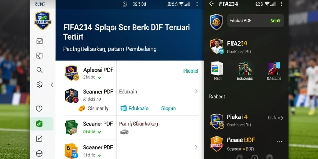 Tampilan antarmuka utama FIFA234 dalam pemindaian PDF.