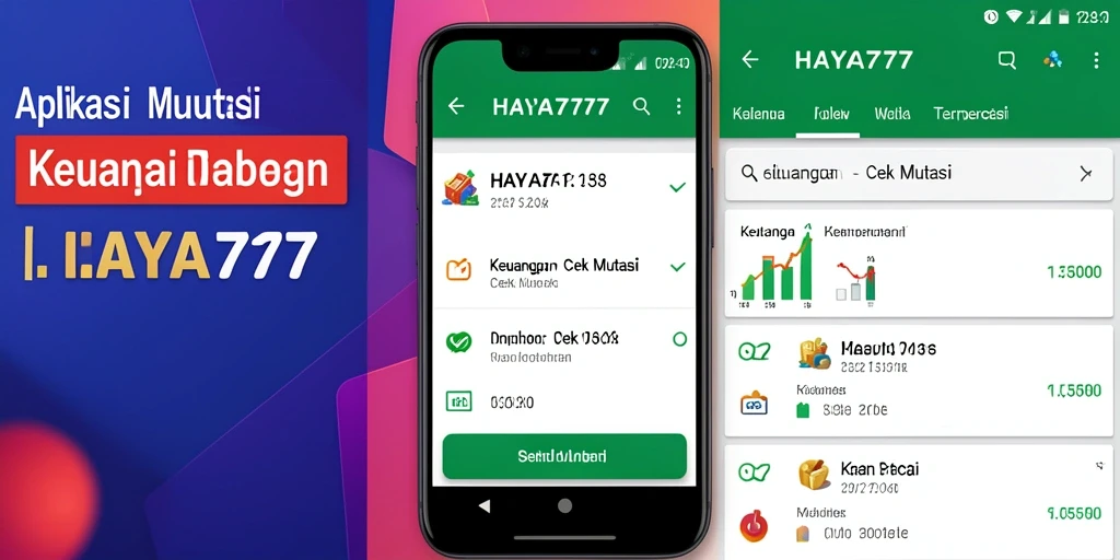 Antarmuka aplikasi HAYA777 yang intuitif untuk cek mutasi.