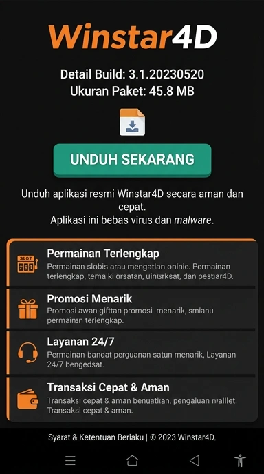 Unduh dan Instal APK Winstar4D untuk Pengguna Android