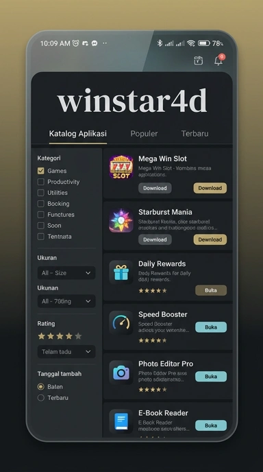 Winstar4d - Pusat Akses Aplikasi Populer dan Kanal Uji Terpercaya